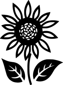 Flower - Minimalist and Flat Logo - Vector illustration