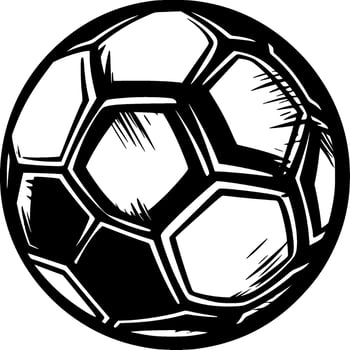 Football - Minimalist and Flat Logo - Vector illustration