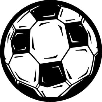 Football - Minimalist and Flat Logo - Vector illustration