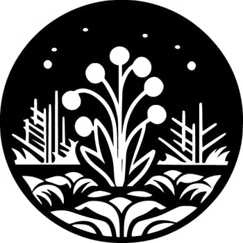 Garden - Minimalist and Flat Logo - Vector illustration