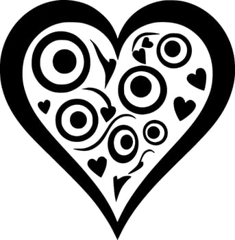Heart - Minimalist and Flat Logo - Vector illustration
