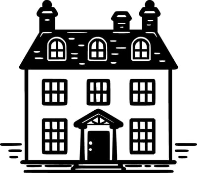 House, Minimalist and Simple Silhouette - Vector illustration