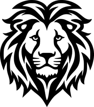 Lion - Minimalist and Flat Logo - Vector illustration