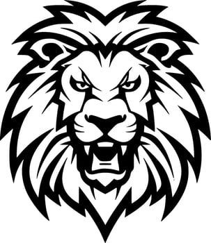 Lion - Minimalist and Flat Logo - Vector illustration
