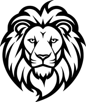 Lion, Minimalist and Simple Silhouette - Vector illustration