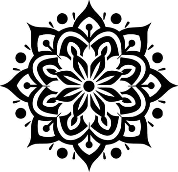 Mandala, Minimalist and Simple Silhouette - Vector illustration