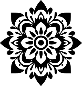 Mandala - Minimalist and Flat Logo - Vector illustration
