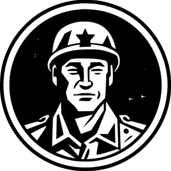 Military - High Quality Vector Logo - Vector illustration ideal for T-shirt graphic