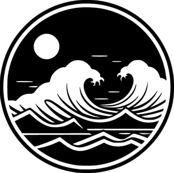 Ocean - Minimalist and Flat Logo - Vector illustration