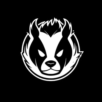 Panda, Minimalist and Simple Silhouette - Vector illustration