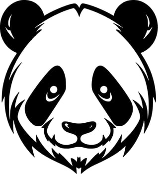 Panda - Minimalist and Flat Logo - Vector illustration