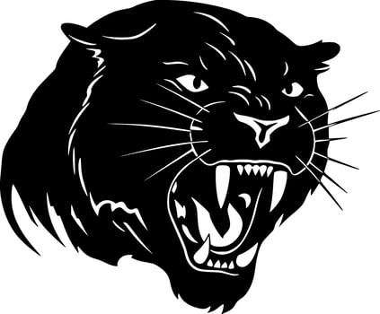 Panther - Minimalist and Flat Logo - Vector illustration