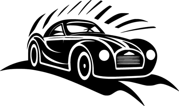 Racing - Minimalist and Flat Logo - Vector illustration