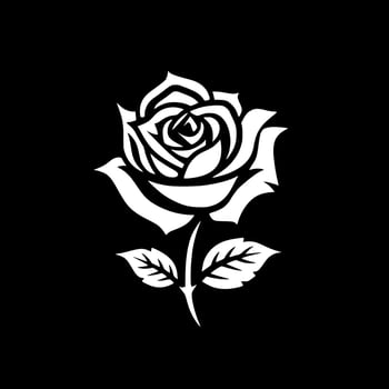 Roses, Black and White Vector illustration