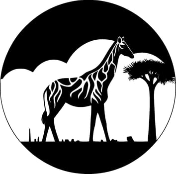 Safari - Minimalist and Flat Logo - Vector illustration