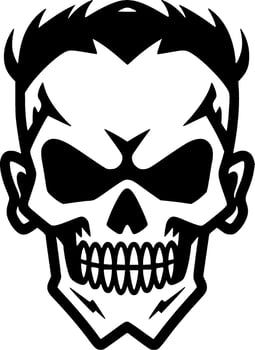 Skull - Minimalist and Flat Logo - Vector illustration