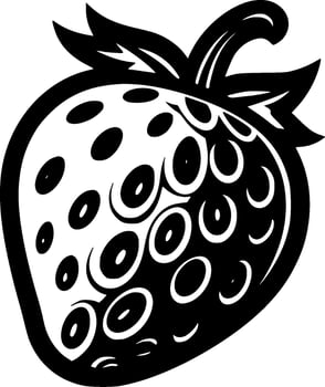 Strawberry - Minimalist and Flat Logo - Vector illustration