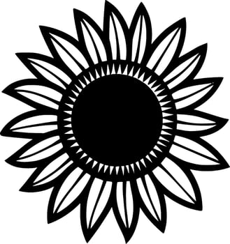 Sunflower - High Quality Vector Logo - Vector illustration ideal for T-shirt graphic