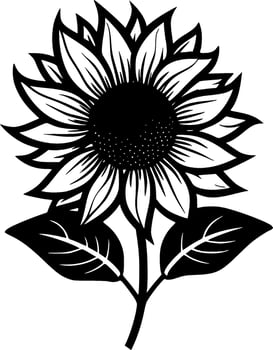Sunflower - High Quality Vector Logo - Vector illustration ideal for T-shirt graphic