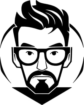 Teacher - Minimalist and Flat Logo - Vector illustration