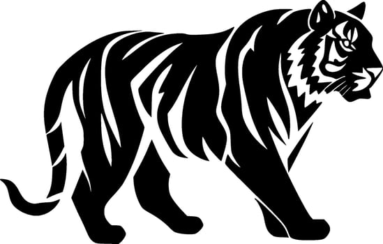 Tiger - High Quality Vector Logo - Vector illustration ideal for T-shirt graphic