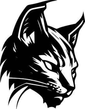 Wildcat - Minimalist and Flat Logo - Vector illustration