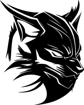 Wildcat - Minimalist and Flat Logo - Vector illustration