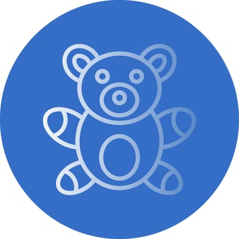 Teddy Bear Vector Icon Design