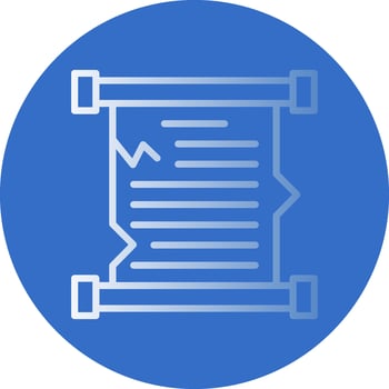 Old Scroll Vector Icon Design