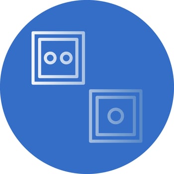 Dice Vector Icon Design