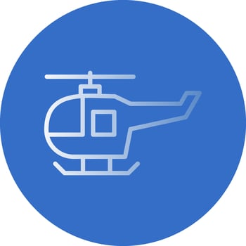 Helicopter Vector Icon Design
