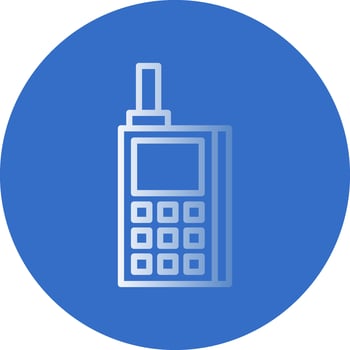 Walkie Talkie Vector Icon Design