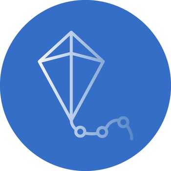 Kite Vector Icon Design