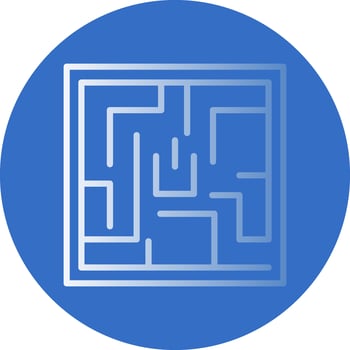 Labyrinth Vector Icon Design