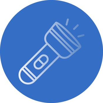 Flashlight Vector Icon Design