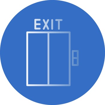 Exit Vector Icon Design