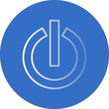 Power Button Vector Icon Design