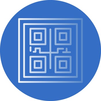 Qr COde Vector Icon Design