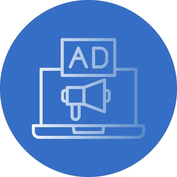 Online Advertising Vector Icon Design