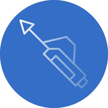 Harpoon Vector Icon Design