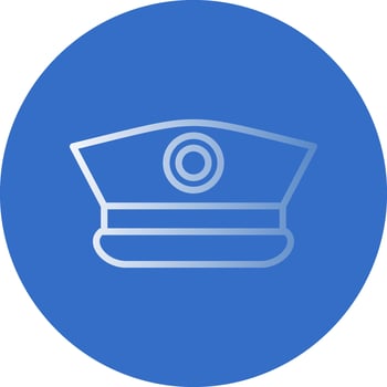 Captain Cap Vector Icon Design