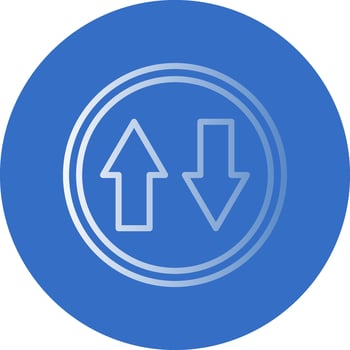 Up and Down Arrow Vector Icon Design
