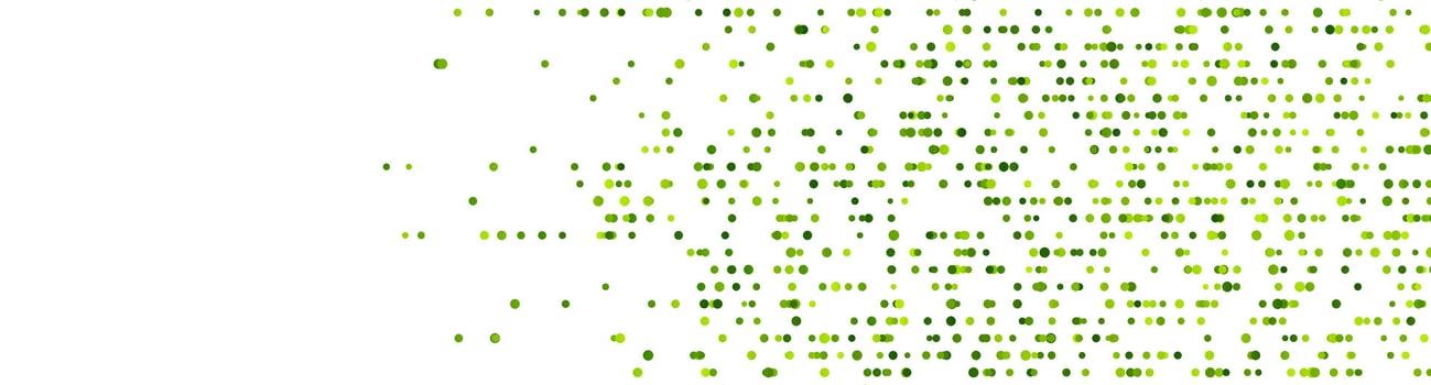 Abstract shiny background with green dots vector