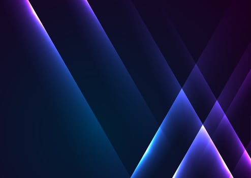 Blue purple shiny glowing abstract background vector