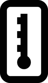 Thermometer medicine icon symbol image vector. Illustration of the temperature cold and hot measure tool design image.EPS 10 vector