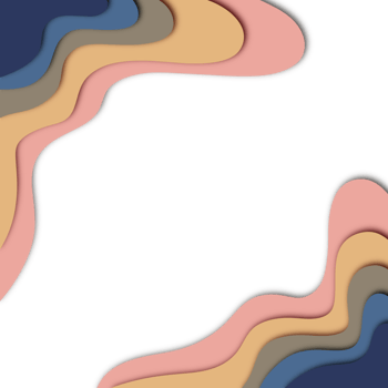 3D Colourful Abstract paper cut style for frame png