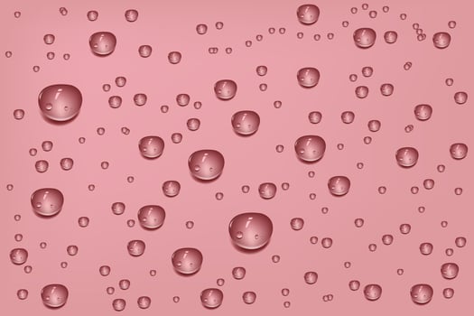 Liquid pink wet drops of gel or collagen.Spilled puddles of cosmetic serum or water. Round clean swatch of essence lotion or jelly for skin care.Beauty background with oil drops. vector