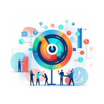 Streamlined market research visualization . AI Generated png