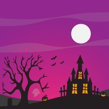 Background vector design with halloween theme