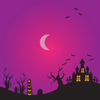 Background vector design with halloween theme